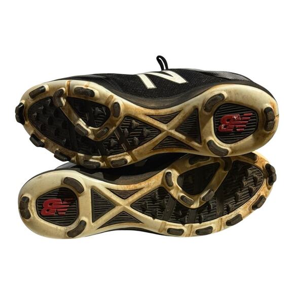 New Balance FuelCell COMPv3 Baseball Cleats Men's Size 12.5 Black White Molded - Picture 8 of 8